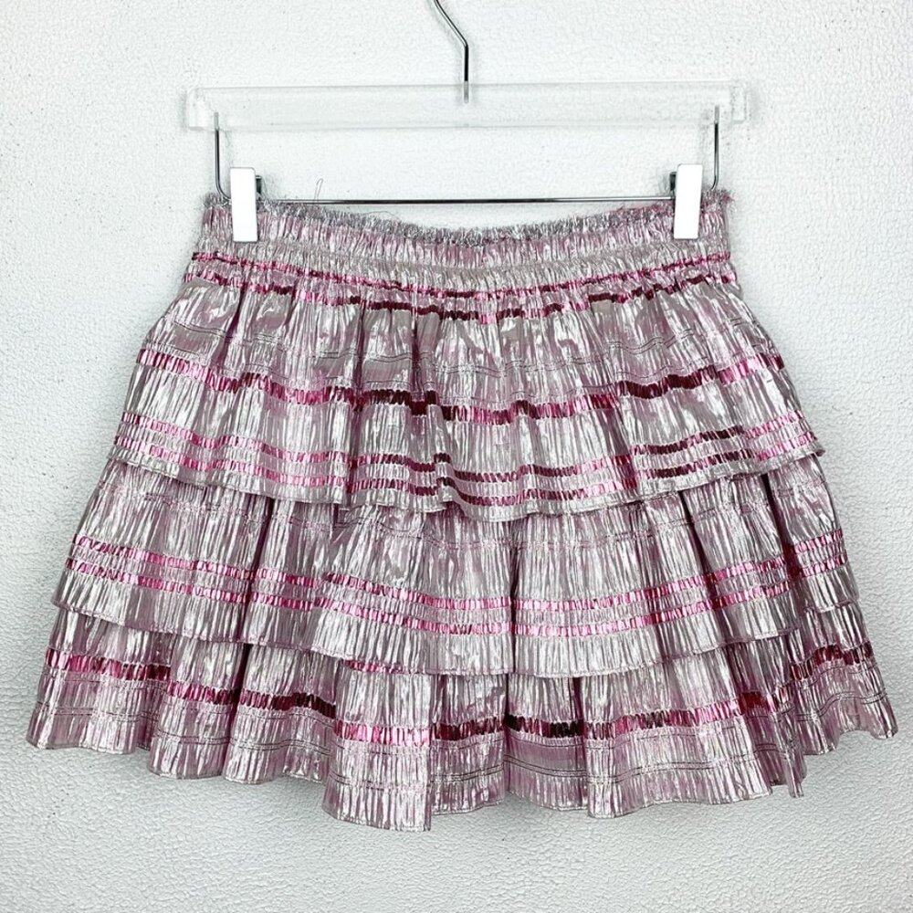 Loveshackfancy | Brynlee Metallic Tiered Mini Ski… - image 3